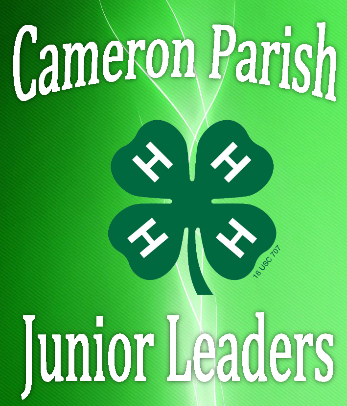 Cameron 4-H Junior Leaders- Open to 8th-12th Graders enrolled in Cameron Parish 4-H